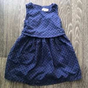 Navy Polka Dot Double Layer Dress from Cat & Jack